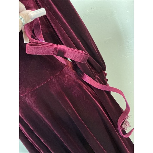 Antonio Melani × Nicola Bathie Helen Velvet Maxi Dress Size 6 Preppy Formal NWT - Picture 4 of 16